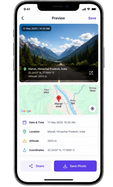 Geo Tagger saved photos